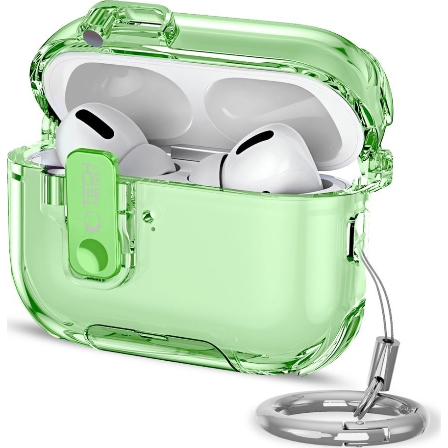 Tech-Protect Bounce Pro do Apple Airpods Pro 3 w kolorze zielono transparentnym